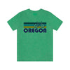Oregon T-Shirt - Retro Mountain Bike Adult Unisex Oregon T Shirt