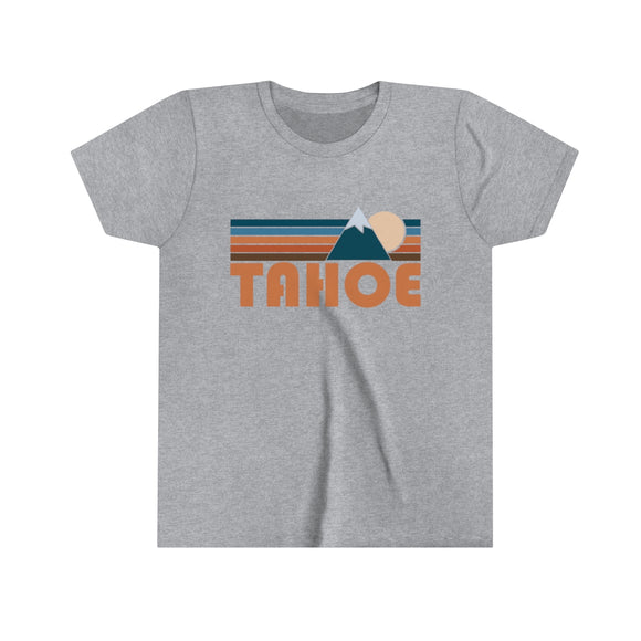 Tahoe Youth T-Shirt - Retro Mountain California Kid's TShirt