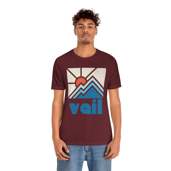 Vail Shirt, Colorado Retro T-Shirt, Colorful Colorado tee, Vail Mountain Shirt