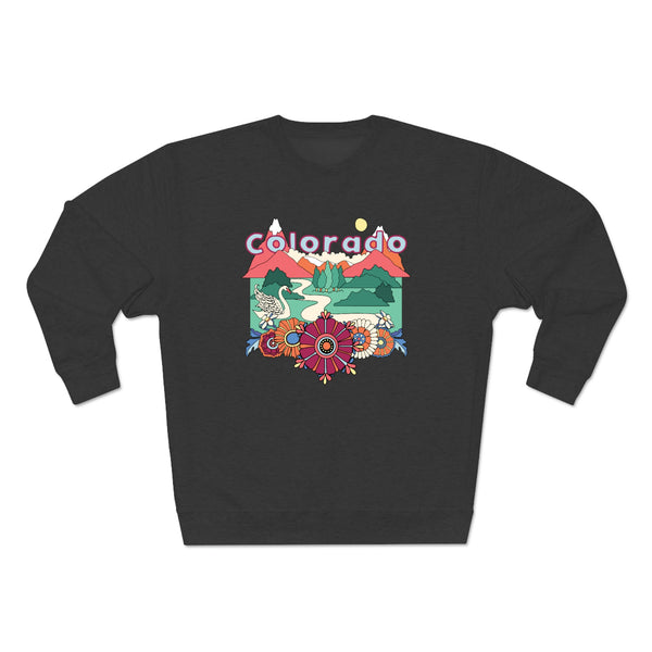 Premium Colorado Crewneck Sweatshirt - Retro Unisex Sweatshirt