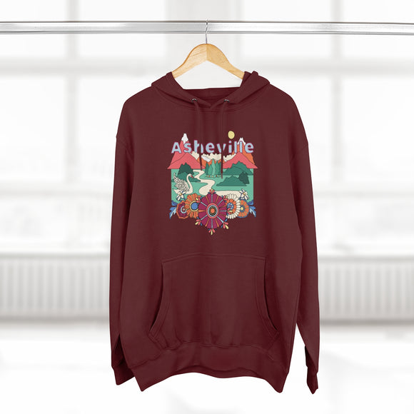 Premium Asheville, North Carolina Hoodie - Boho Unisex Sweatshirt