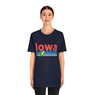 Iowa T-Shirt - Retro Corn Unisex Iowa Shirt - 0