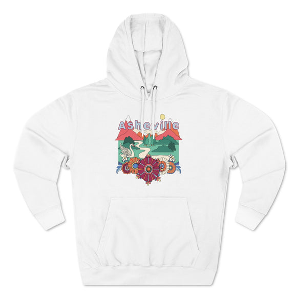 Premium Asheville, North Carolina Hoodie - Boho Unisex Sweatshirt