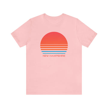 Buy pink New Hampshire T-Shirt - Retro 80s Unisex New Hampshire Shirt