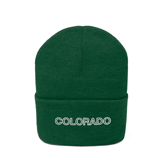 Colorado Beanie - Adult Embroidered Colorado Knit Hat
