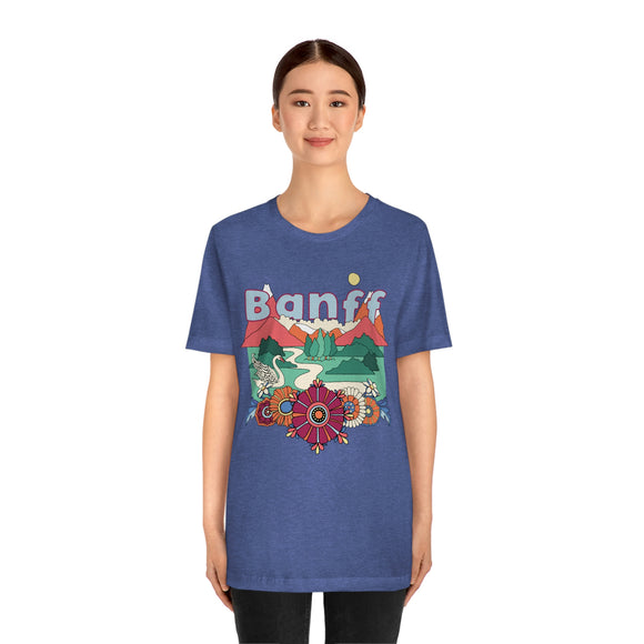Banff Shirt, Canada Retro T-Shirt, Hippie Style Canada tee, Banff Mountain Shirt