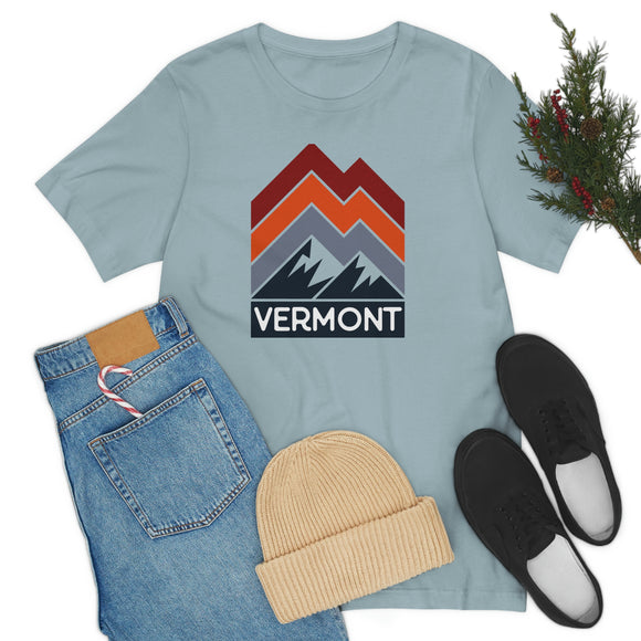 Vermont T-Shirt - Retro Mountain Unisex Vermont Shirt
