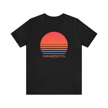 Buy black Minnesota T-Shirt - Retro 80s Unisex Minnesota Shirt