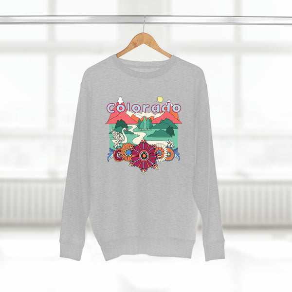 Premium Colorado Crewneck Sweatshirt - Retro Unisex Sweatshirt