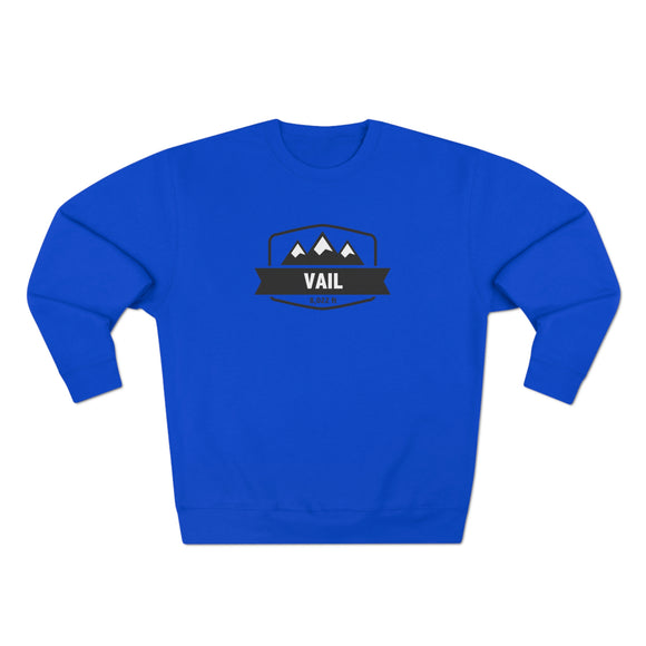 Premium Vail, Colorado Crewneck Sweatshirt - Retro Unisex Sweatshirt