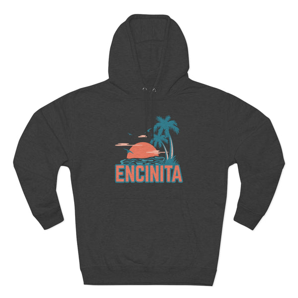 Premium Encinitas, California Hoodie Hoodie - Palm Tree Unisex Sweatshirt
