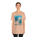 Myrtle Beach, South Carolina T-Shirt - Retro Palm Tree & Beach Unisex Myrtle Beach Shirt-39