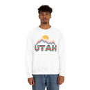 Utah Sweatshirt Mountain - Retro Unisex Mountain-3