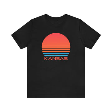 Buy black Kansas T-Shirt - Retro 80s Unisex Kansas Shirt