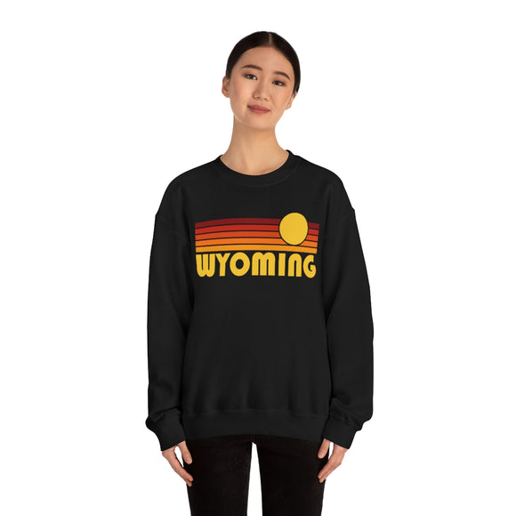 Wyoming Sweatshirt - Retro Sunset Unisex