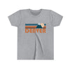 Denver Youth T-Shirt - Retro Mountain Colorado Kid's TShirt
