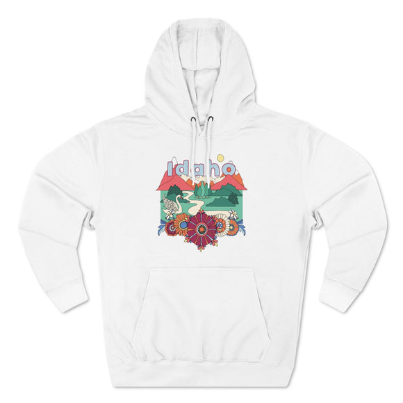 Premium Idaho Hoodie - Boho Unisex Sweatshirt