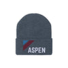 Aspen, Colorado Beanie - Adult Embroidered Retro Aspen Knit Hat
