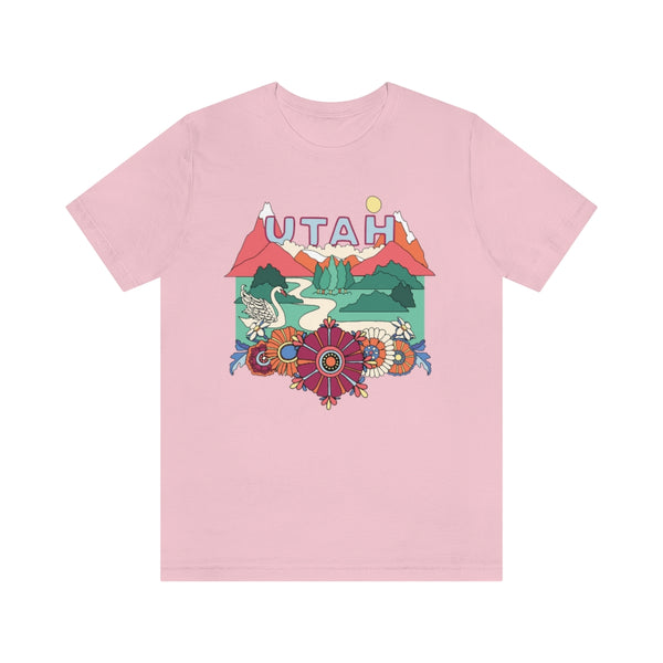 Utah T-Shirt - Retro Mountain / Hippie Style Utah Shirt