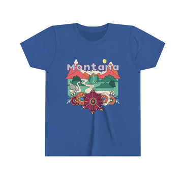 Buy true-royal Montana Youth T-Shirt - Boho Montana Kid's TShirt