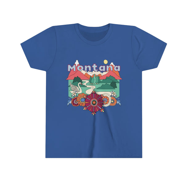 Montana Youth T-Shirt - Boho Montana Kid's TShirt