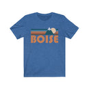 Boise, Idaho T-Shirt - Retro Mountain Adult Unisex Boise T Shirt-5