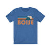 Boise, Idaho T-Shirt - Retro Mountain Adult Unisex Boise T Shirt