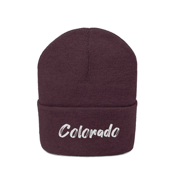 Colorado Beanie - Adult Embroidered Colorado Knit Hat - 0