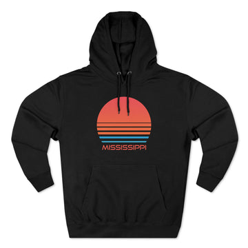 Buy black Premium Mississippi Hoodie - Retro 80s Unisex Sweatshirt