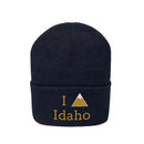 Idaho Knit Beanie - Adult Embroidered I Heart / Love Idaho Knit Hat-18