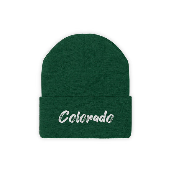 Colorado Beanie - Adult Embroidered Colorado Knit Hat