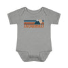 Snowmass Baby Bodysuit - Retro Mountain Snowmass, Colorado Baby Bodysuit