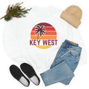 Key West, Florida Sweatshirt - Unisex Retro Palm Tree Crewneck Key West Sweatshirt-8