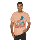 Maui, Hawaii T-Shirt - Retro Palm Tree & Beach Unisex Maui Shirt-32