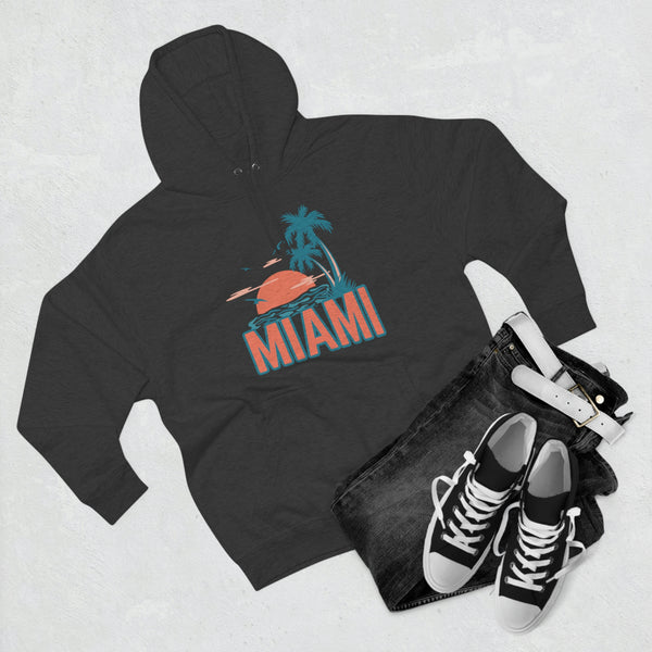 Premium Miami, Florida Hoodie - Palm Tree Unisex Sweatshirt