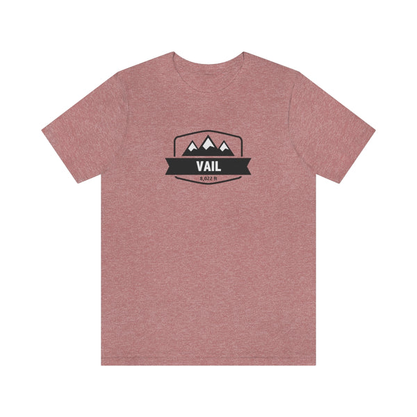 Vail, Colorado T-Shirt - Altitude Badge Unisex Vail Shirt