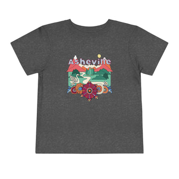 Asheville, North Carolina - Hippie Style Toddler T-Shirt