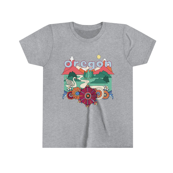 Oregon Youth T-Shirt - Boho Oregon Kid's TShirt