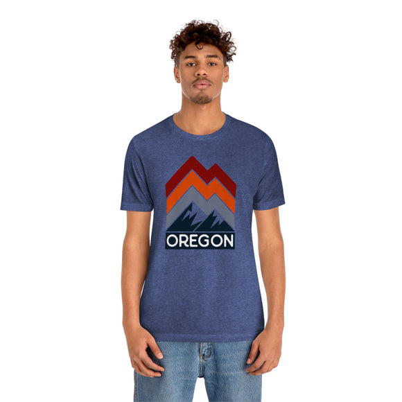 Oregon T-Shirt - Retro Mountain Unisex Oregon Shirt
