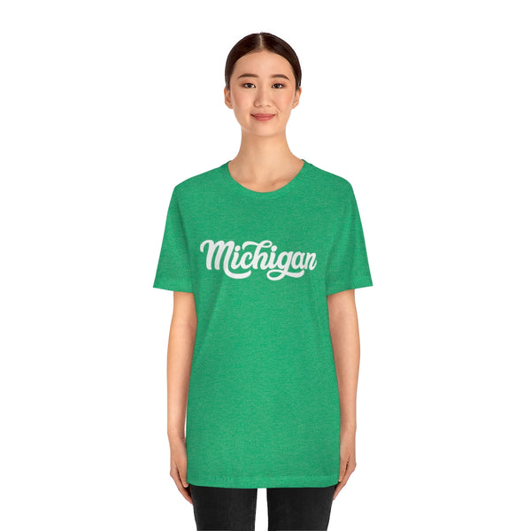 Michigan T-Shirt - Hand Lettered Unisex Michigan Shirt