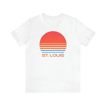 Buy white St. Louis, Missouri T-Shirt - Retro 80s Unisex St. Louis Shirt