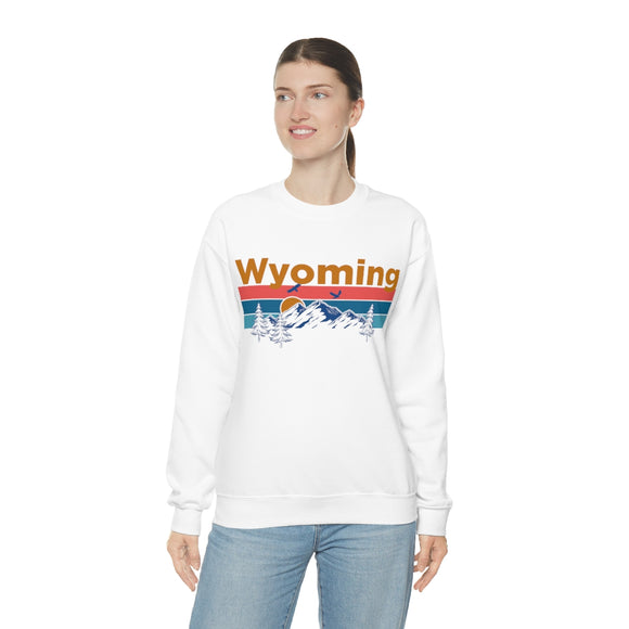 Wyoming Sweatshirt - Mountain & Birds Unisex