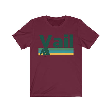 Vail, Colorado T-Shirt - Retro Camping Adult Unisex Vail T Shirt