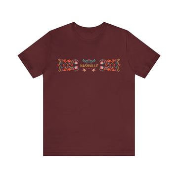 Buy maroon Nashville, Tennessee Shirt - Boho Unisex Nashville T-Shirt