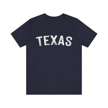 Buy navy Texas T-Shirt - Paint Text Unisex Texas Shirt