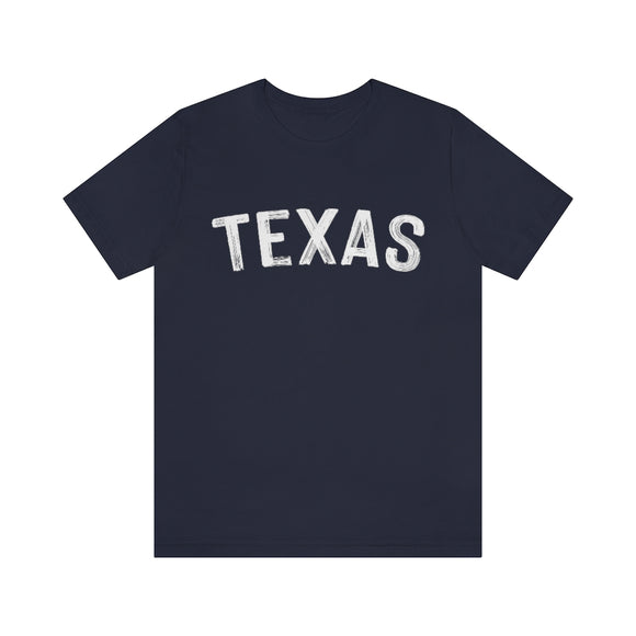 Texas T-Shirt - Paint Text Unisex Texas Shirt