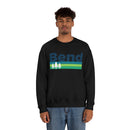 Bend, Oregon Sweatshirt - Retro Trees Unisex-11