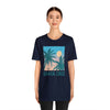 Santa Cruz, California T-Shirt - Retro Palm Tree & Beach Unisex Santa Cruz Shirt