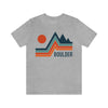 Boulder, Colorado T-Shirt - Retro Mountain Unisex Boulder Shirt