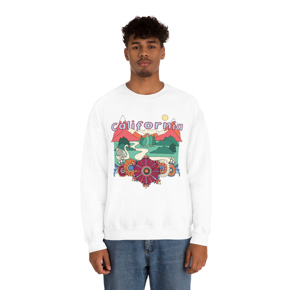California Sweatshirt - Boho / Hippie Unisex